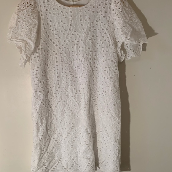 Loveriche Eyelet Mini Dress size Medium - Picture 2 of 5